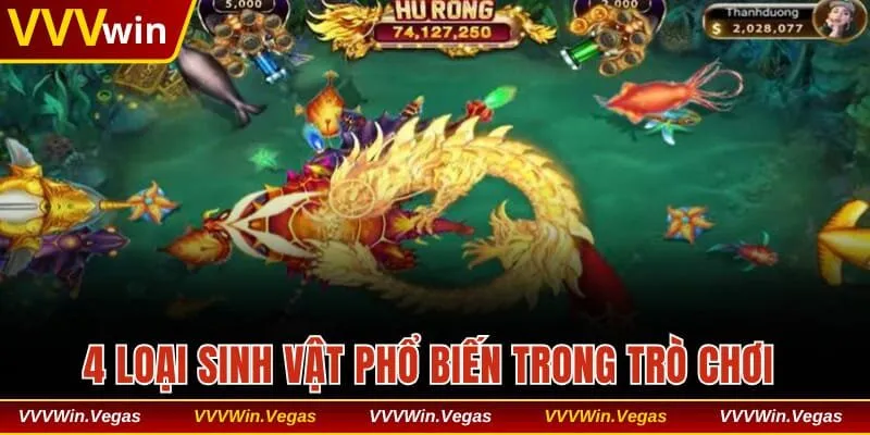 4 loại sinh vật phổ biến trong trò chơi