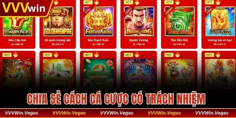 Chia sẻ cách cá cược có trách nhiệm
